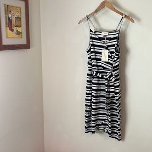 NWT Striped Faux Wrap Striped Dress by Universal Threads